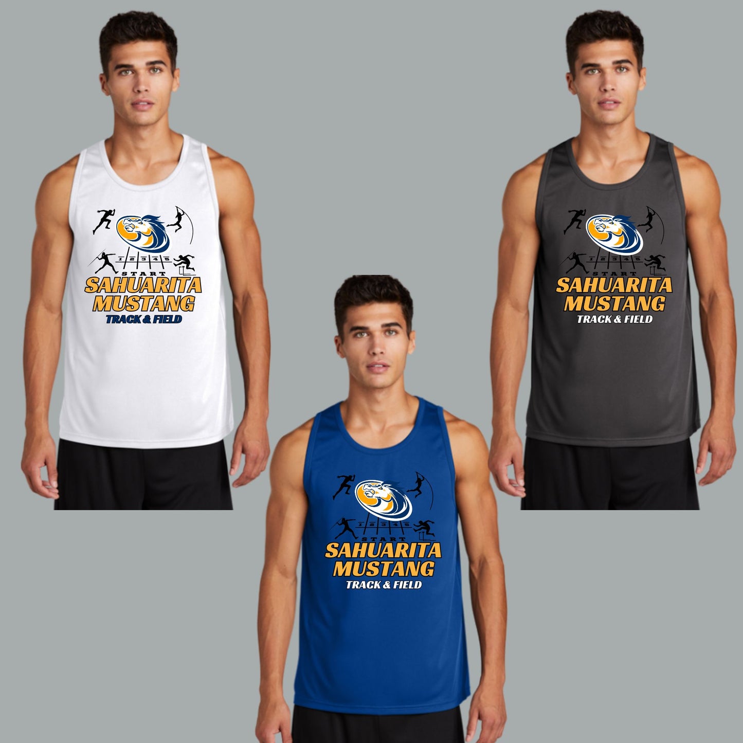 Sahuarita Mustangs Track & Field Dri-Fit Performance Competitor Tank