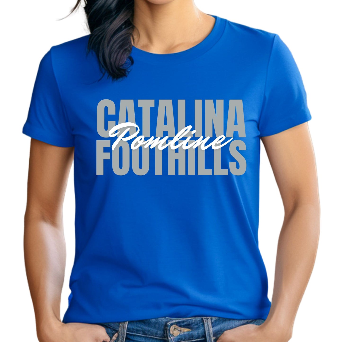 Catalina Foothills Pomline Design #2 Bella Canvas Women's or Unisex T-shirt, Tanktop, Crewneck Sweatshirt, or Hoodie in Black or Blue
