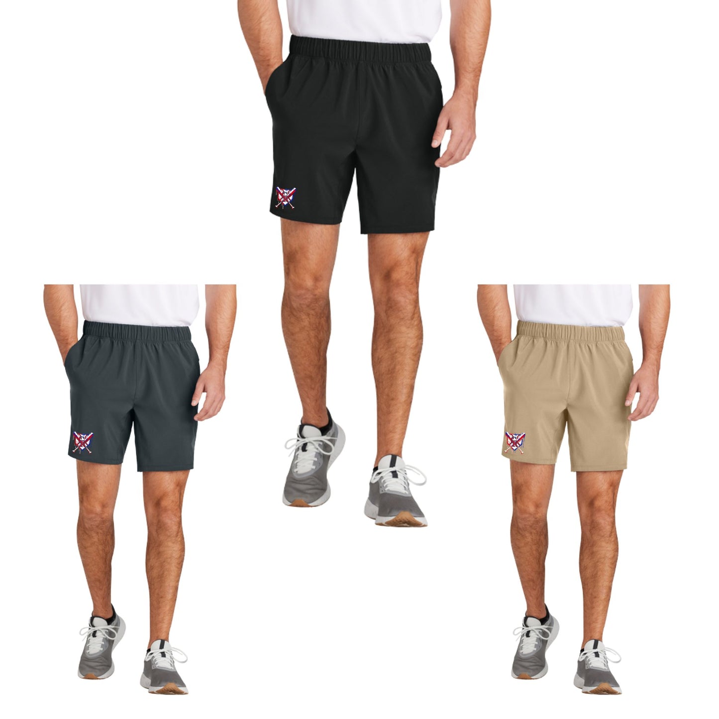 Continental Ranch Little League Men's 7" Moisture Wicking Shorts Drip Logo