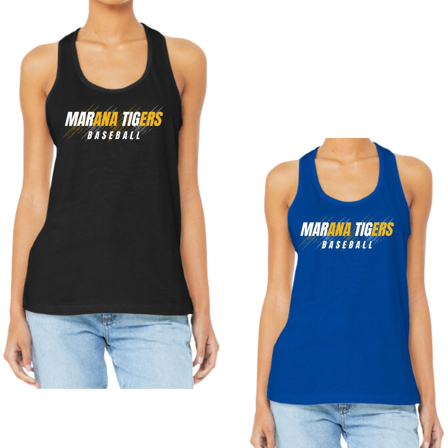 Marana Tigers Baseball Unisex, Women's Cotton or Unisex Dri-Fit Long or short sleeve T-shirt or Tanktop Design #5