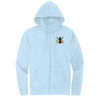 Arts Express EVITA Crewneck Sweatshirt, Hooded Sweatshirt, or Zip up Hooded Jacket in Ice Blue