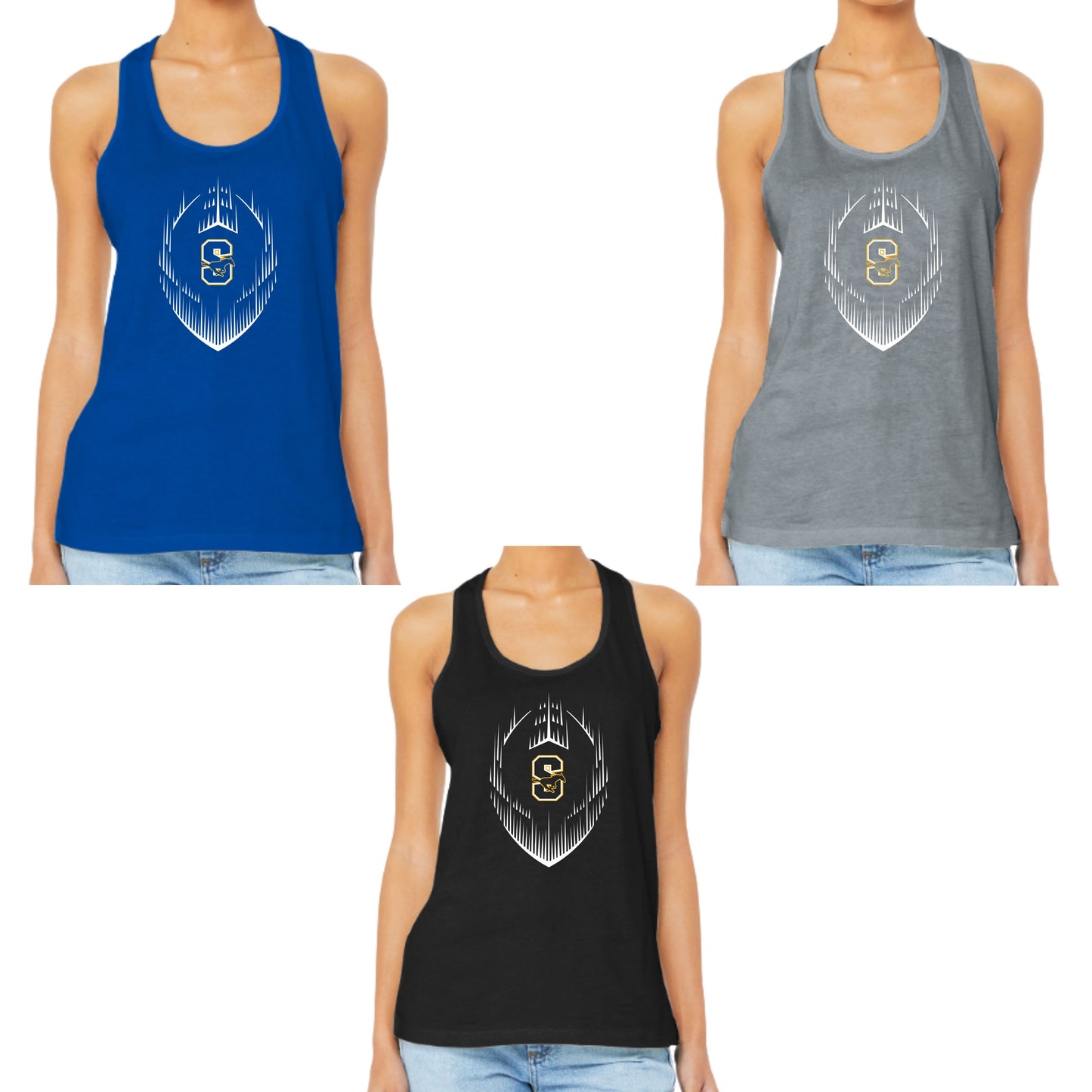 Sahuarita Mustangs 2025 Football Cotton or Dri-fit Women's Tank top