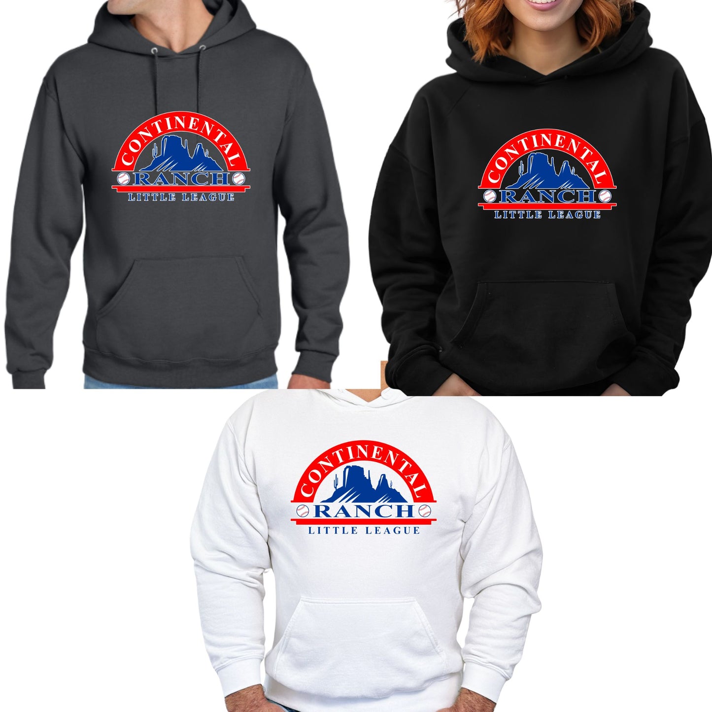 Continental Ranch Little League District V.I.T. Super Soft Hoodie or Crewneck Unisex or Youth