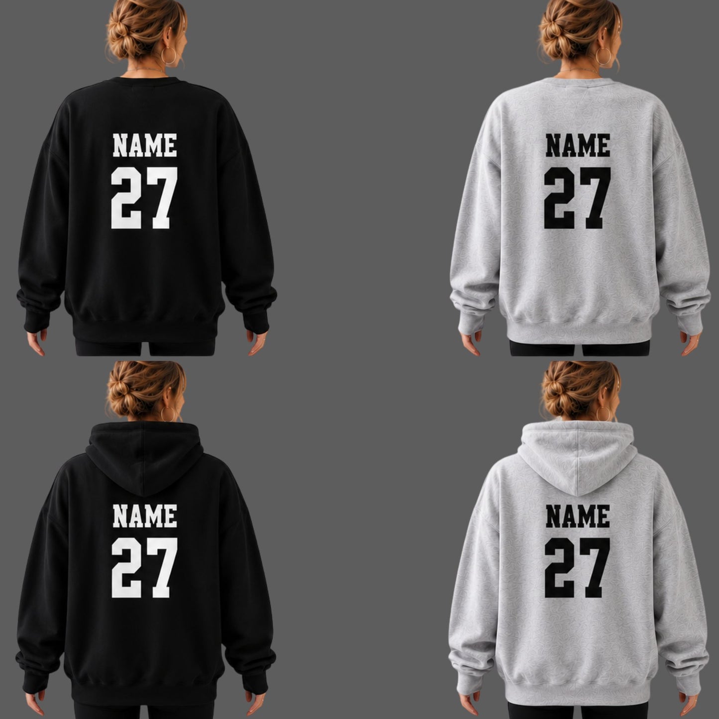 Mountain View Football Custom Back Personalization – Shirt or Sweatshirt Purchase Required (Please Read Instructions Below)