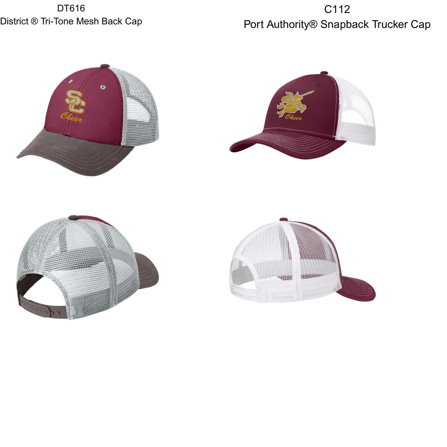 Salpointe Catholic Cheer Embroidered Snapback Hats