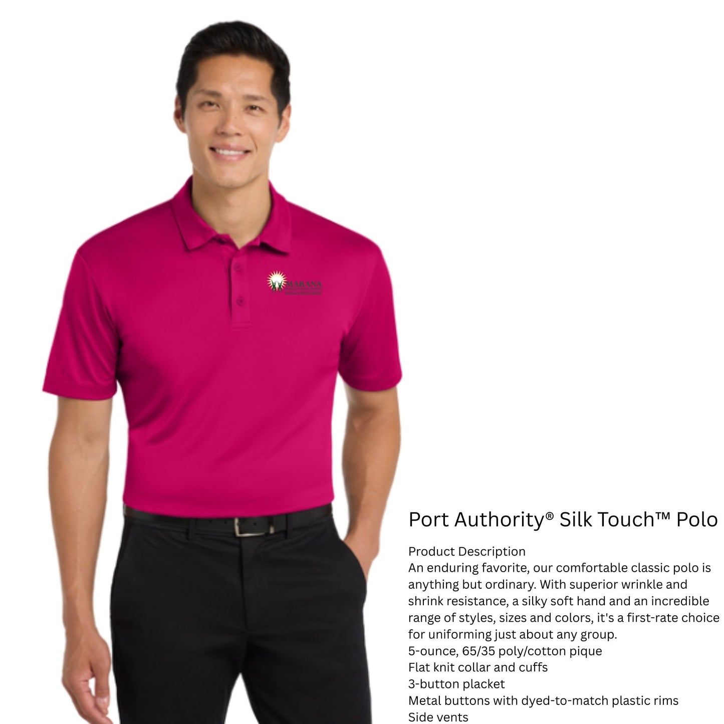 MUSD Human Resources Pink Polo Men's or Women's Cut