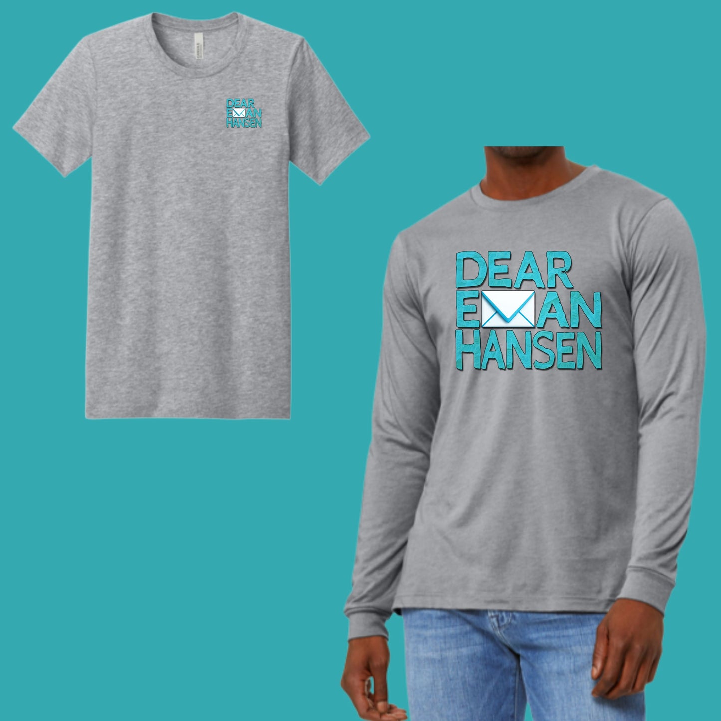Arts Express Dear Evan Hansen Bella Canvas Cotton Women's or Unisex T-shirt Front and Back Design