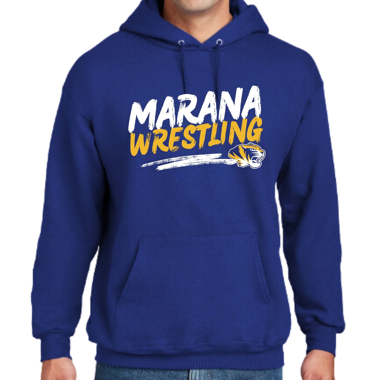 Marana Tigers Wrestling Design #1 Crewneck Sweatshirt or Hoodie Unisex and Youth