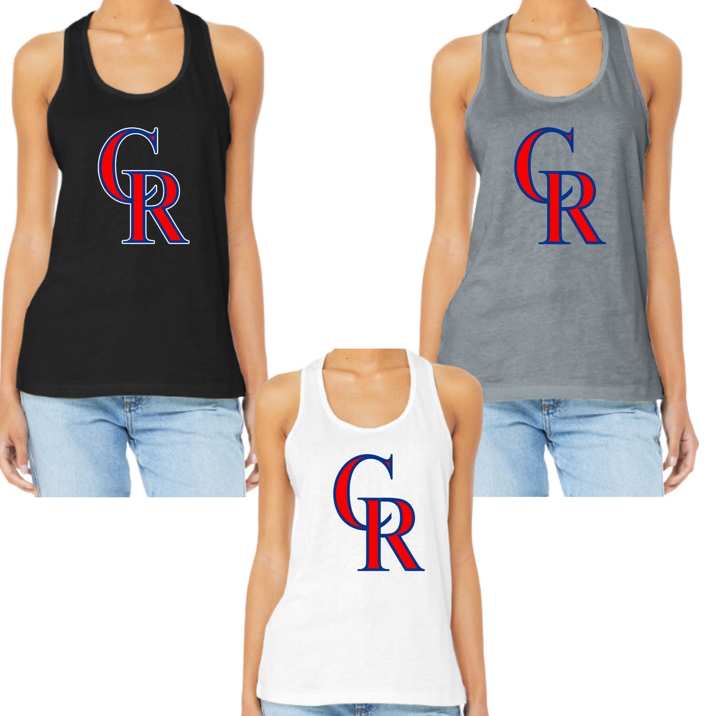 Continental Ranch Little League Bella Canvas Women's Tank Top CR Logo