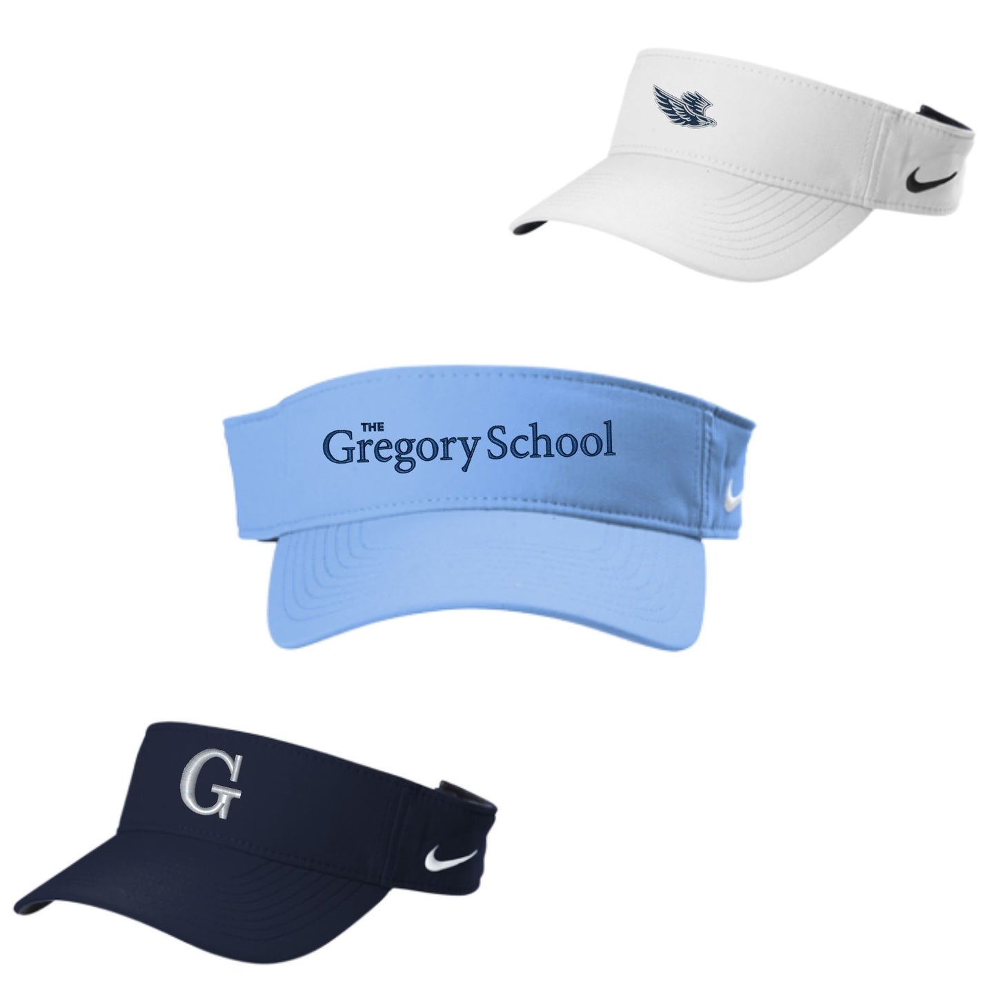 The Gregory School Nike Dri-FIT Team Performance Visor NKFB5675