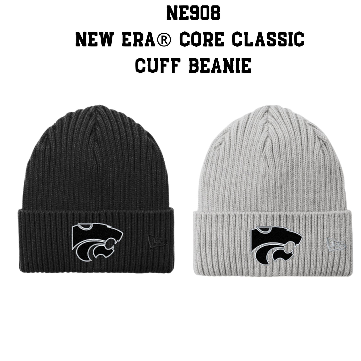 Mountain View Soccer Embroidered New Era Core Cuff Beanie