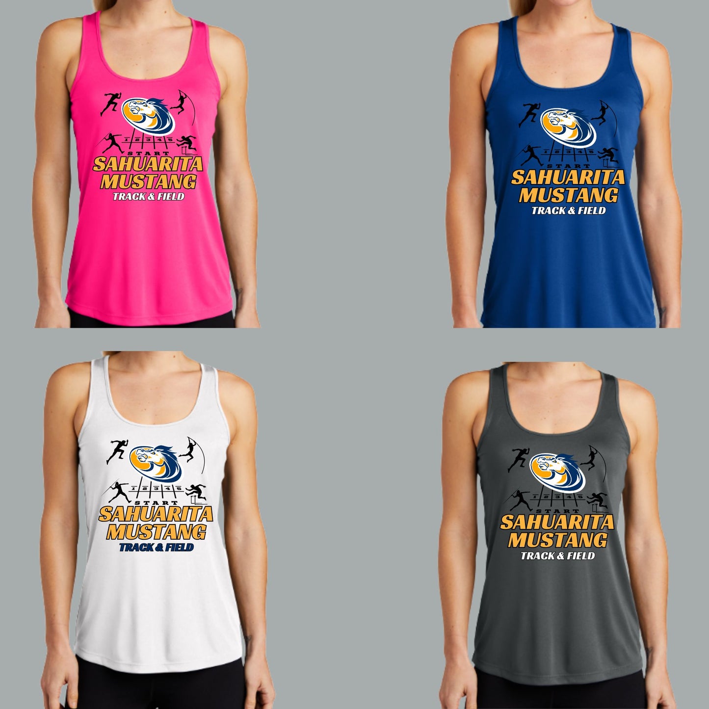 Sahuarita Mustangs Track & Field Dri-Fit Performance Tank Top Women's