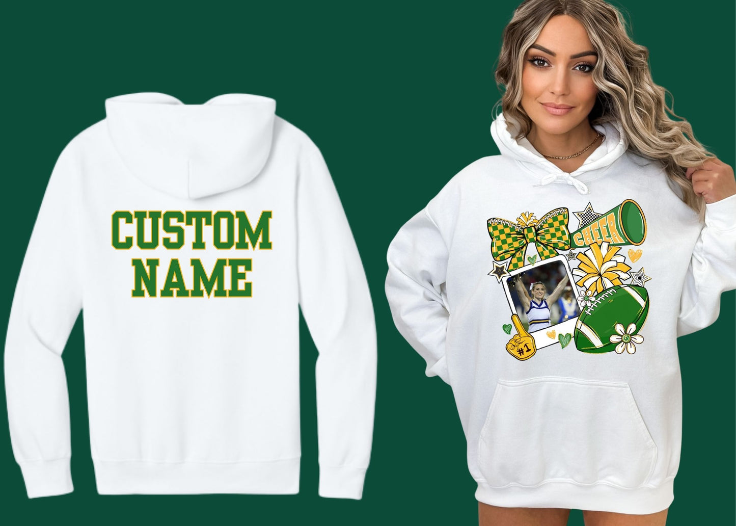 CDO Cheer #6 Custom Picture & Back Women's Cut or Unisex T-Shirt, Hoodie, Crewneck Sweatshirt
