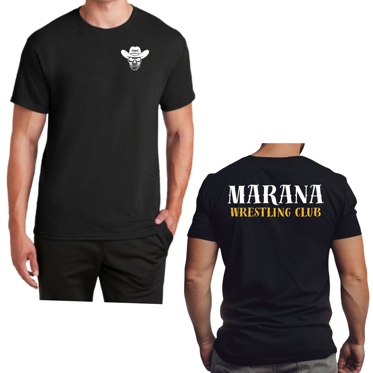 Marana Tigers Wrestling Club Cowboy Design #4 Next Level Super Soft Cotton T-Shirt or Dri-Fit Performance T-shirt Unisex and Youth