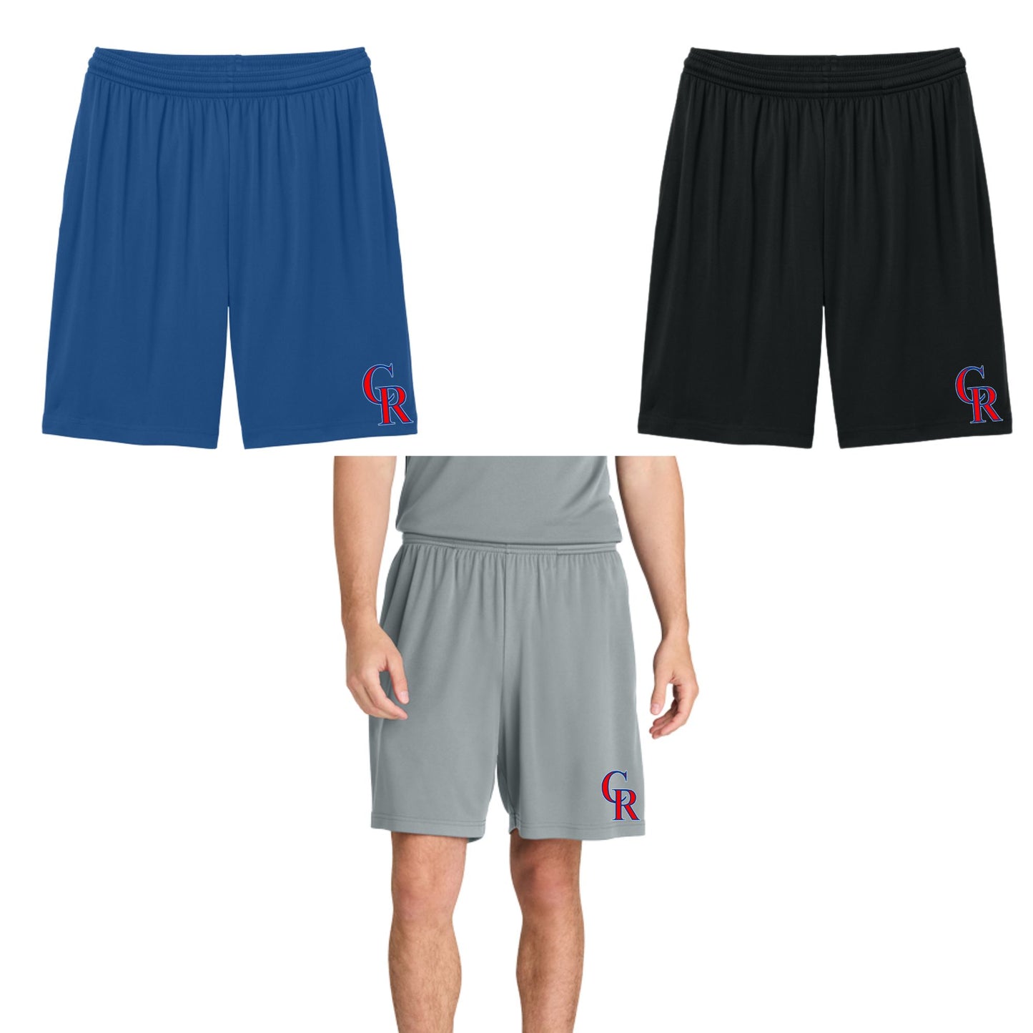 Continental Ranch Little League Men's or Youth Dri-fit Shorts CR Logo