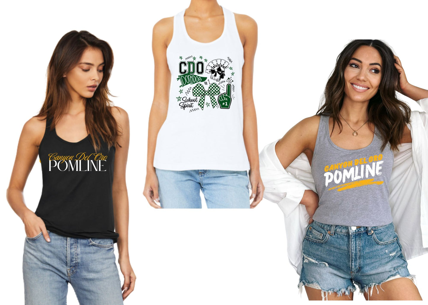 Canyon Del Oro Dorados Pomline Tanktop with 4 different Design choices