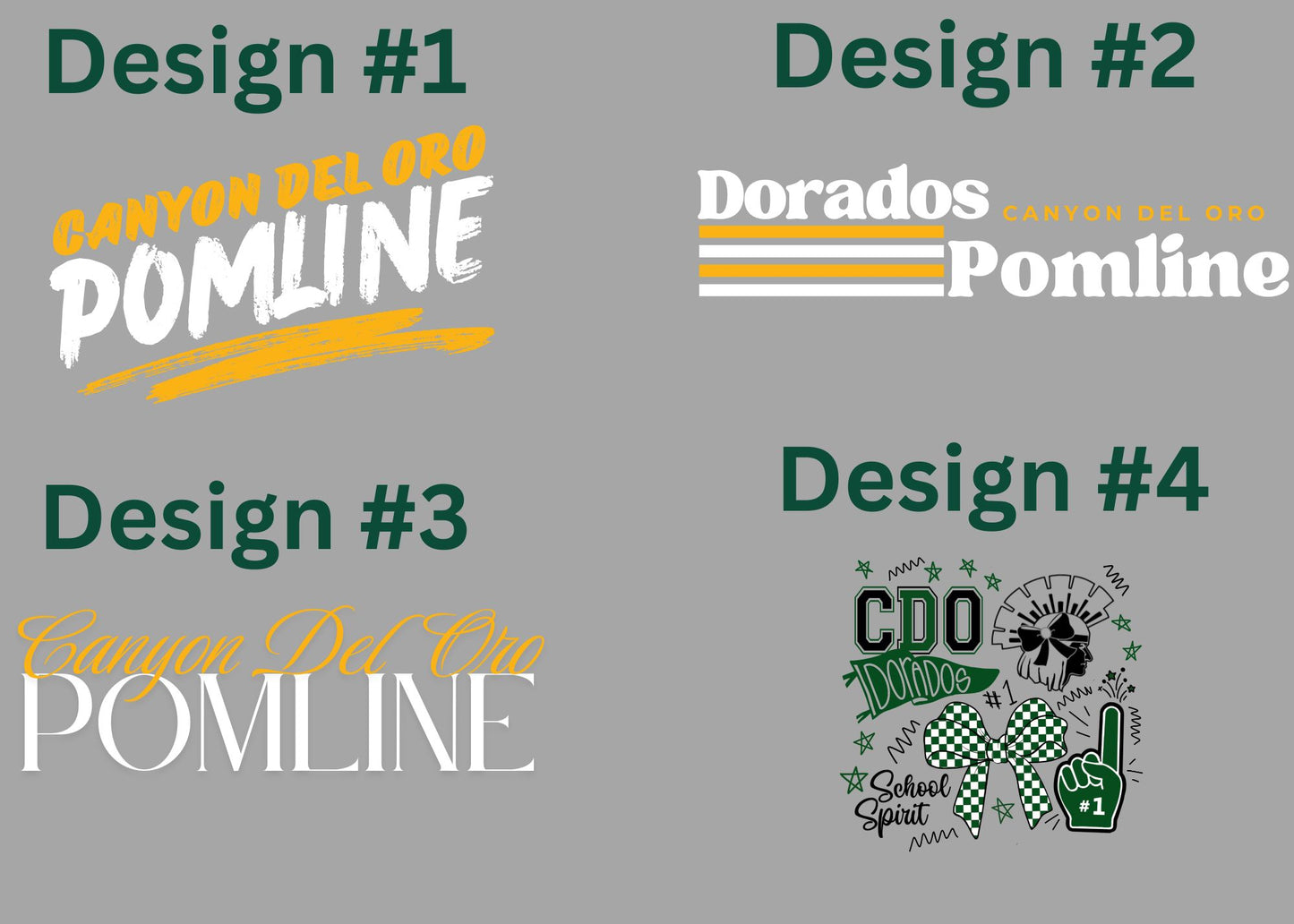 Canyon Del Oro Dorados Pomline Tanktop with 4 different Design choices