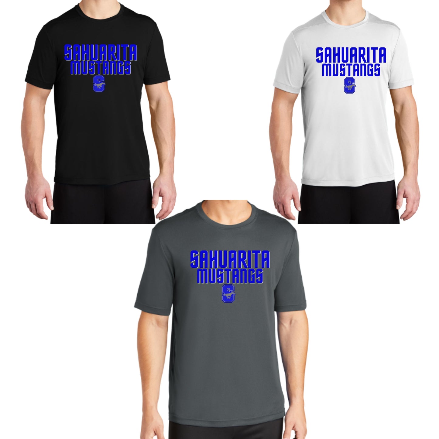 Sahuarita Mustangs 2025 Football Cotton T-Shirt Short Sleeve Unisex or Women's Pink or Blue design