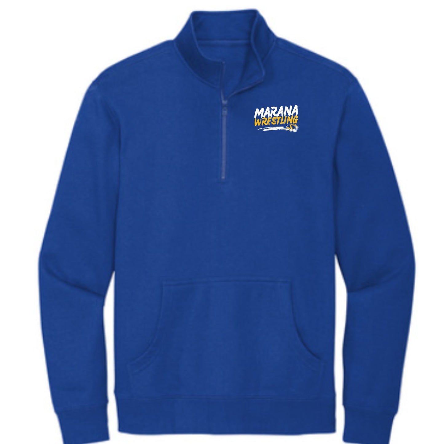 Marana Tigers Wrestling 1/4 Zip Fleece in Black, Grey, Or Royal
