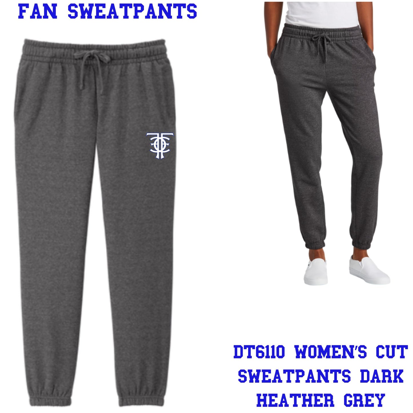 Catalina Foothills Girls Soccer Jogger Sweatpants Black or Grey
