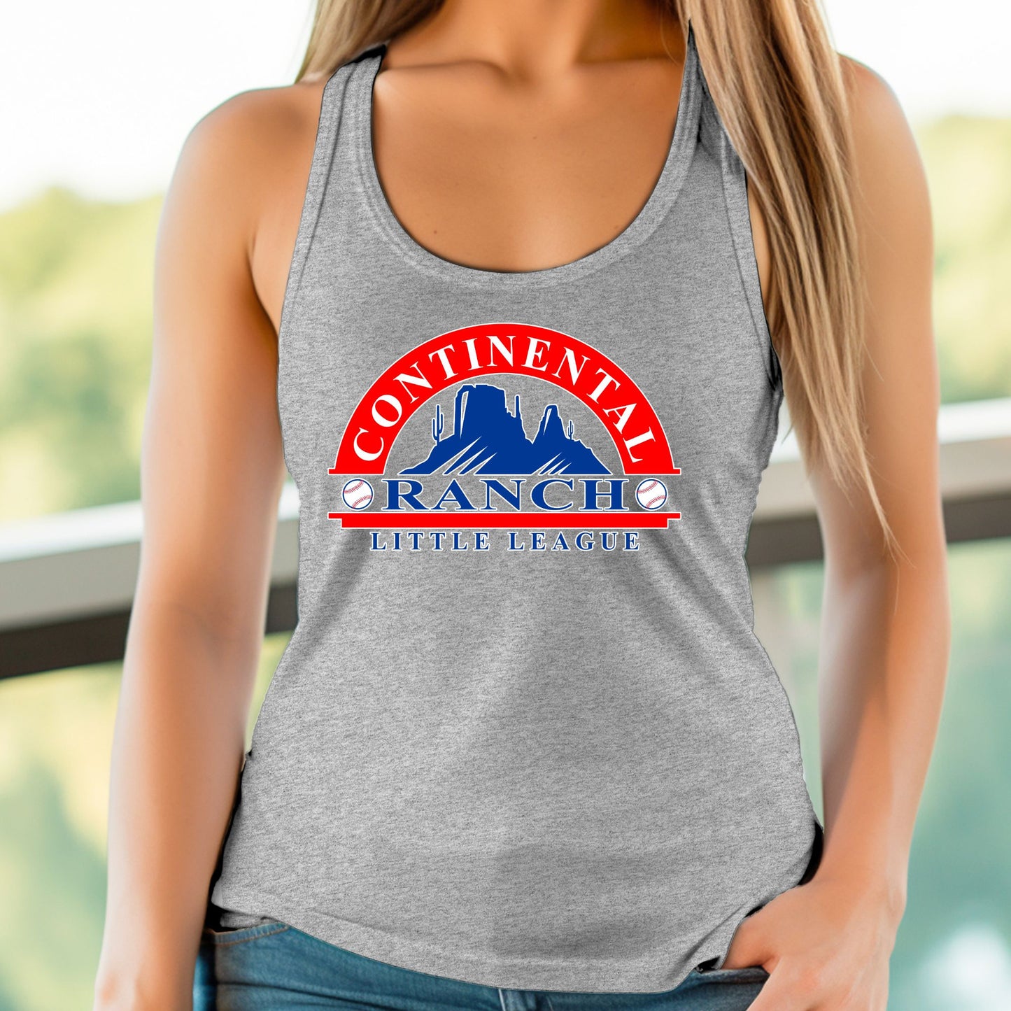 Continental Ranch Little League Bella Canvas Women's Tank Top 6 Different colors to choose from