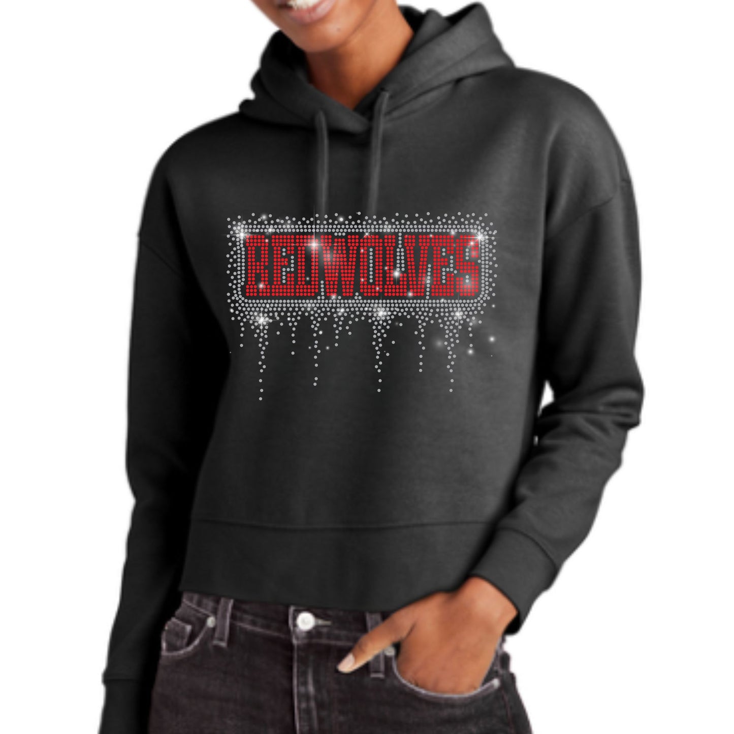 Walden Grove Cheer Rhinestone Bling Hoodie, Crewneck, Women's Cropped Hoodie, or T-Shirt