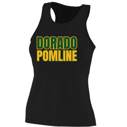 Canyon Del Oro Pomline Black Fitted Tank