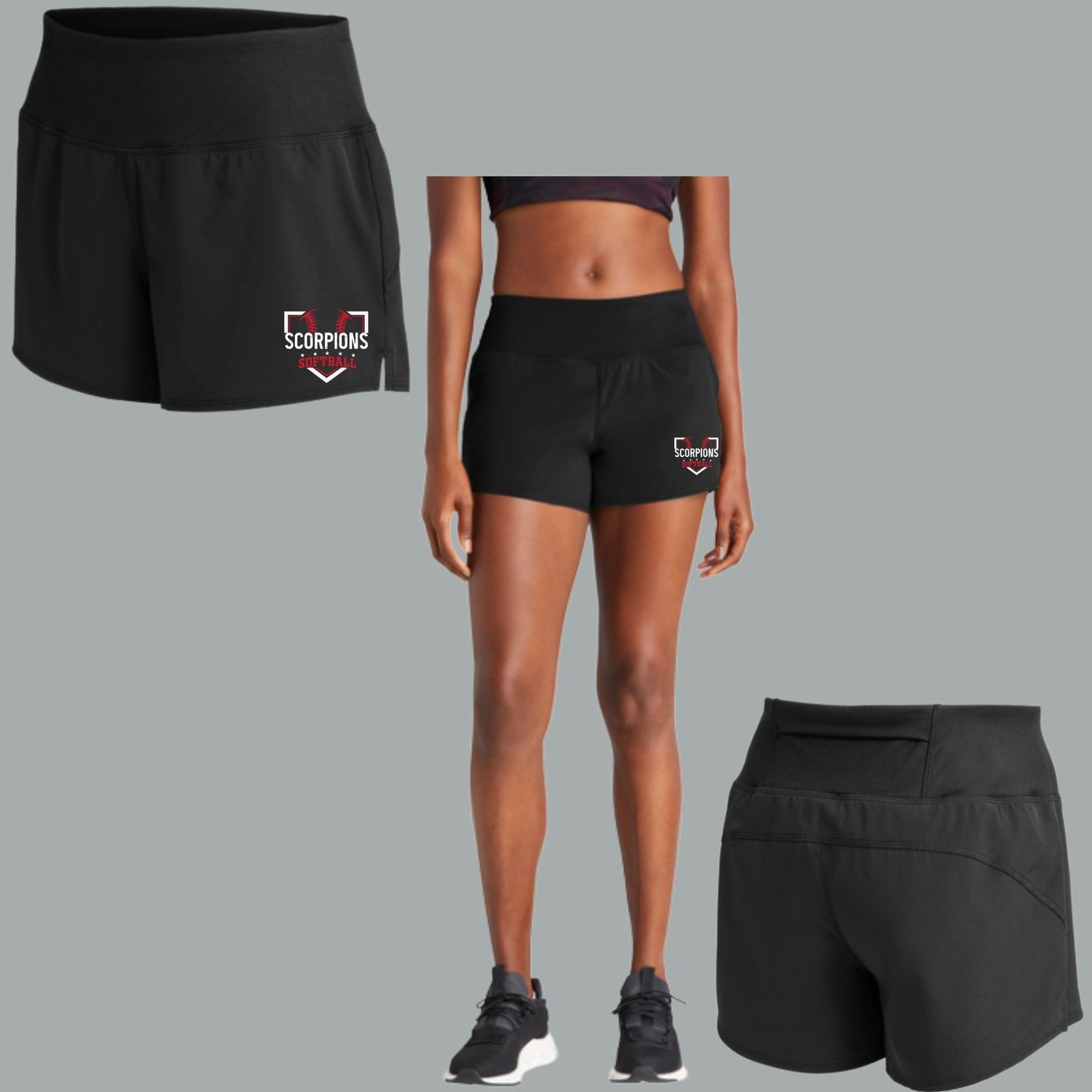 Thornydale Little League Scorpions Softball Lulu Dupe Shorts in Black