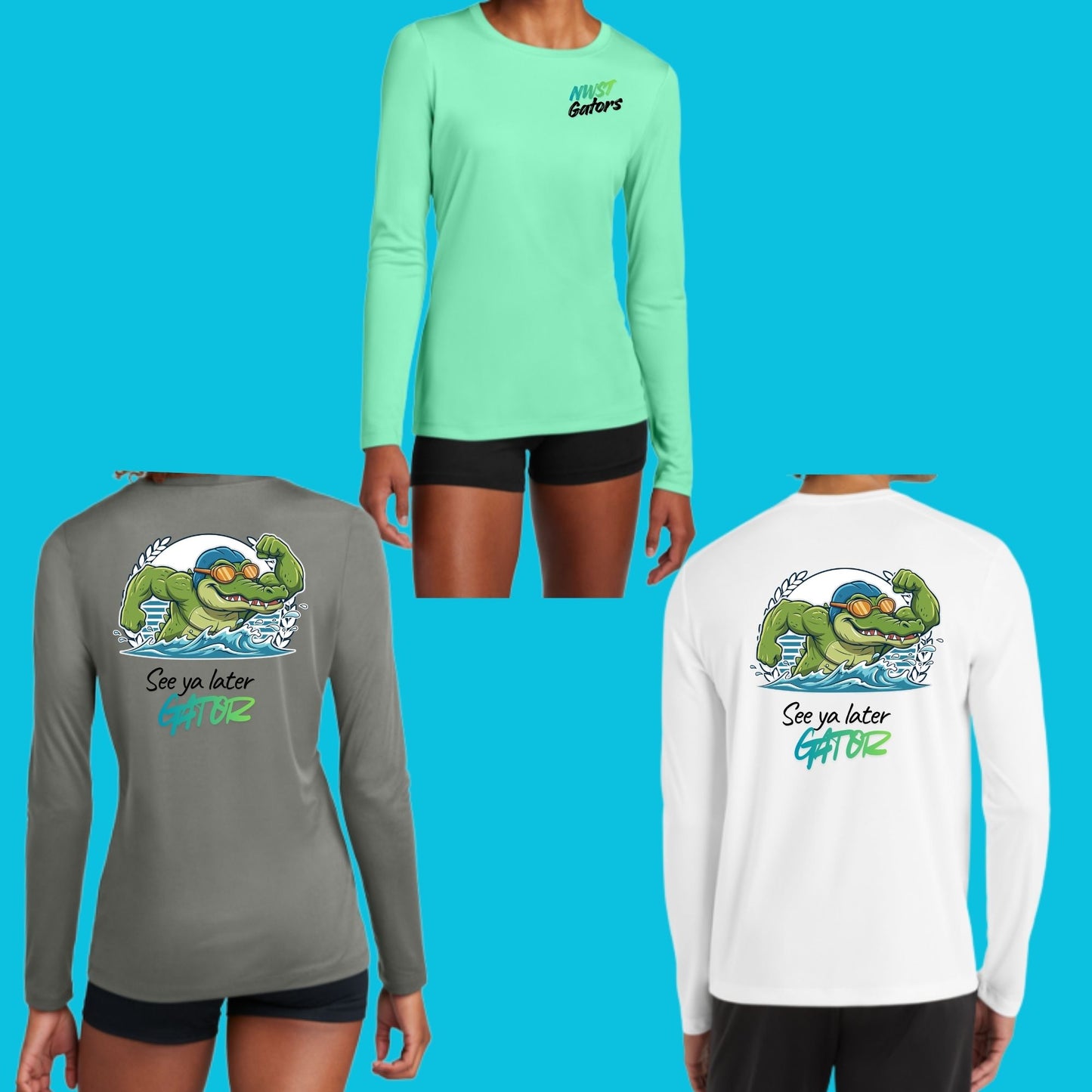 Northwest Gators 2026 Design Dri-Fit UV 50 Youth, Women's, or Men's Longsleeve T-Shirt