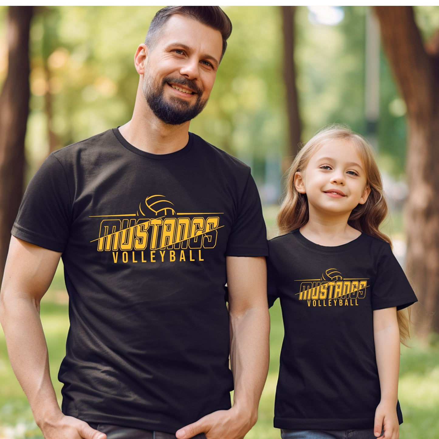 Sahuarita Mustangs Volleyball Unisex Cotton T-shirt or Dri-Fit Shirt Design #5 Women's, Youth, Unisex