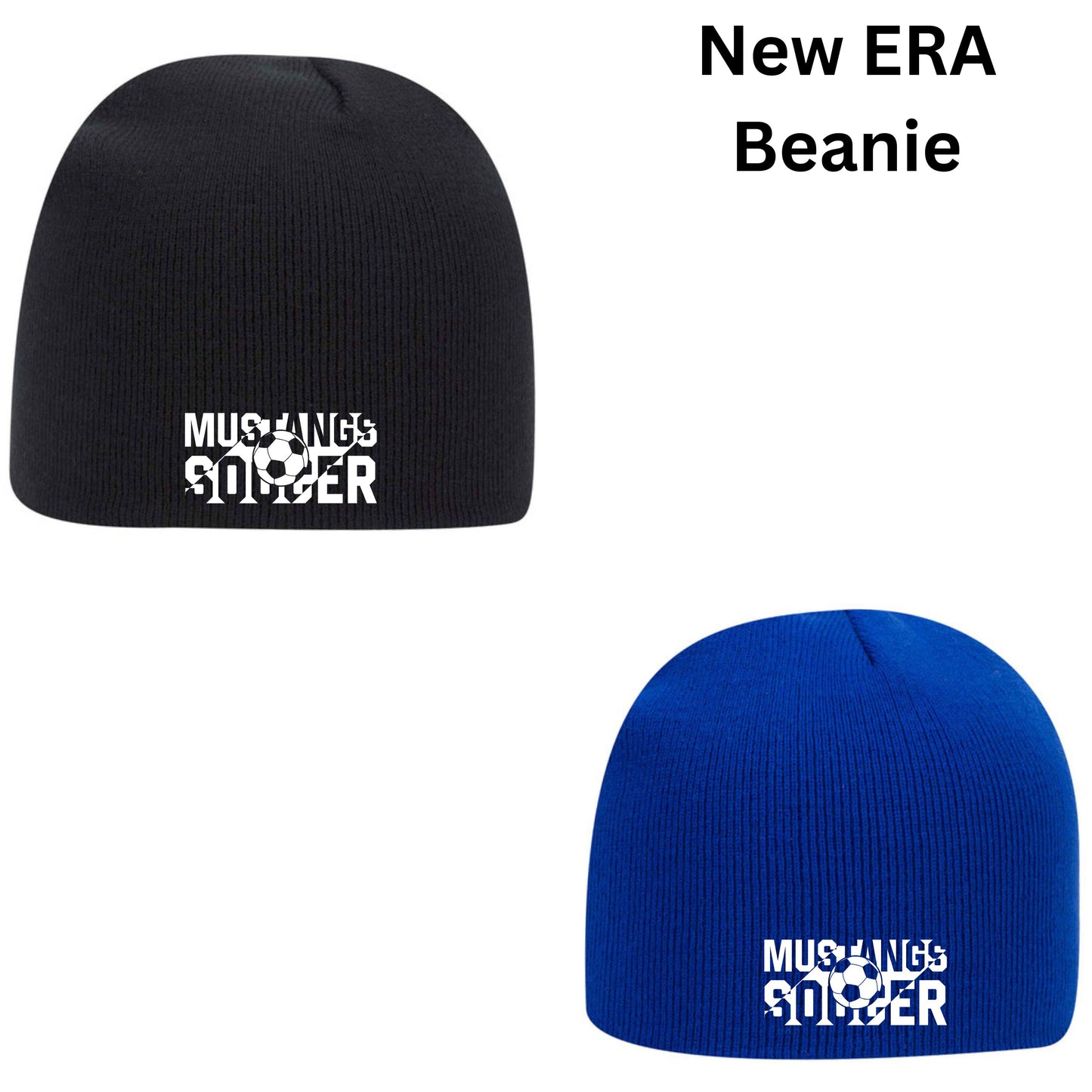 Sahuarita Mustangs Soccer Embroidered New Era Knit Beanie