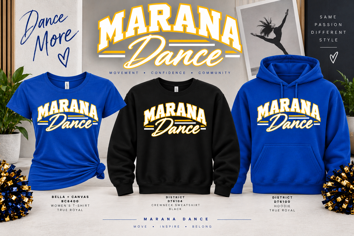 MARANA TIGERS Dance #2 Design Women's Cut or Unisex T-Shirt, Hoodie, Crewneck Sweatshirt or Tanktop