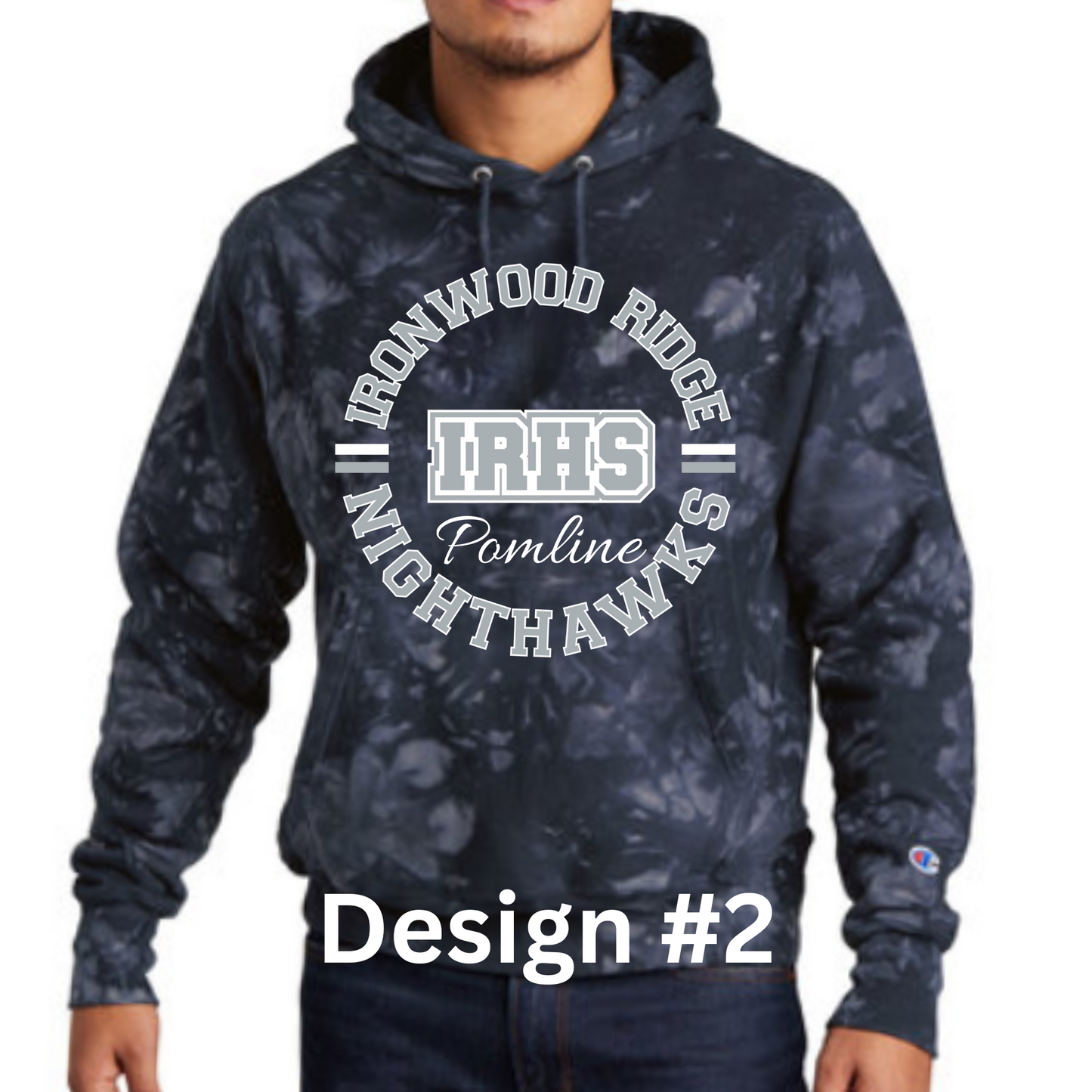 Ironwood Ridge Pomline Navy Tie Dye T-shirt or Hoodie Choose which Design you want