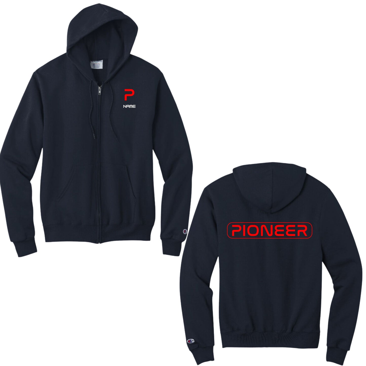 Catalina Foothills Pioneer Robotics Club Navy Champion Jacket