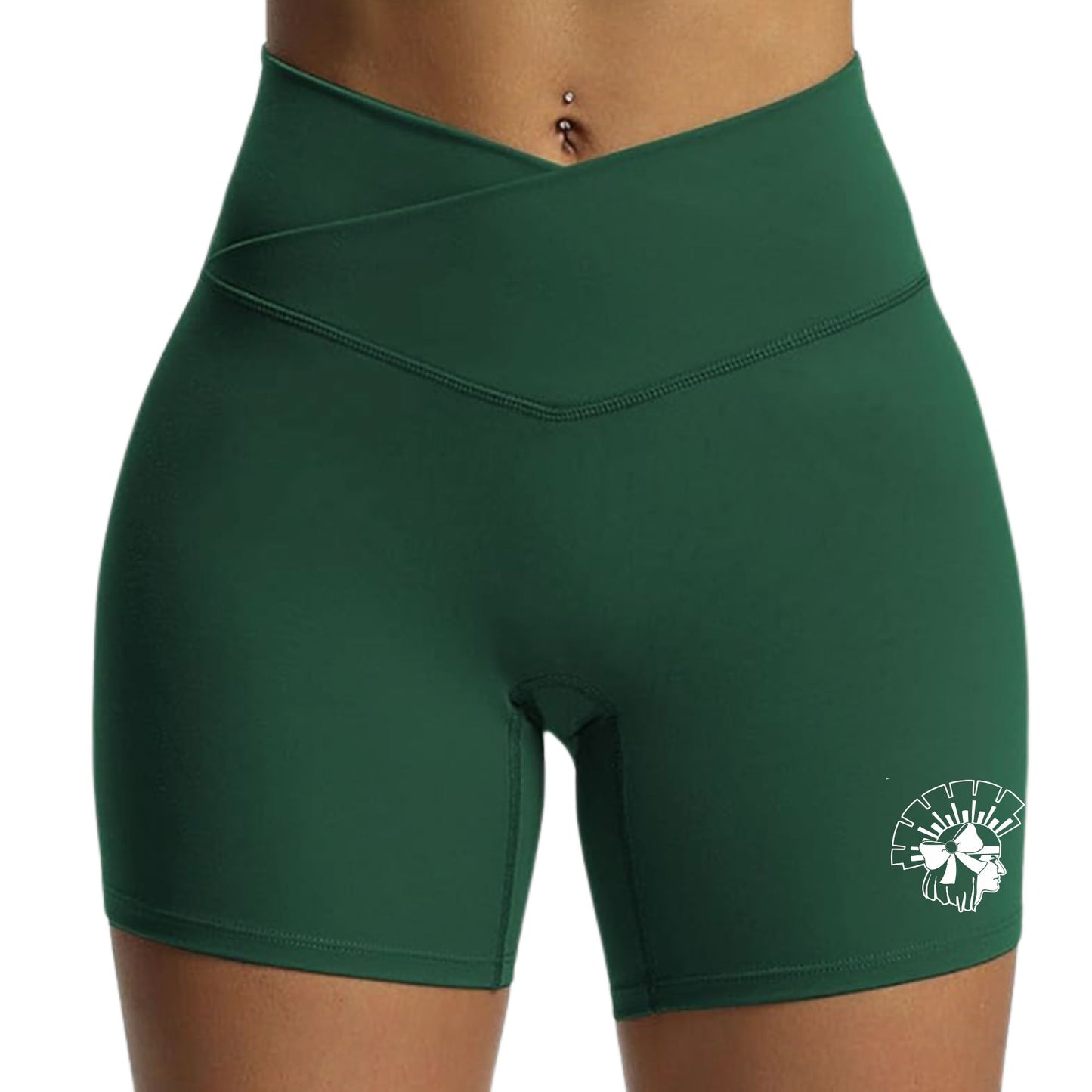 Canyon Del Oro Cheerleading Green Biker Shorts