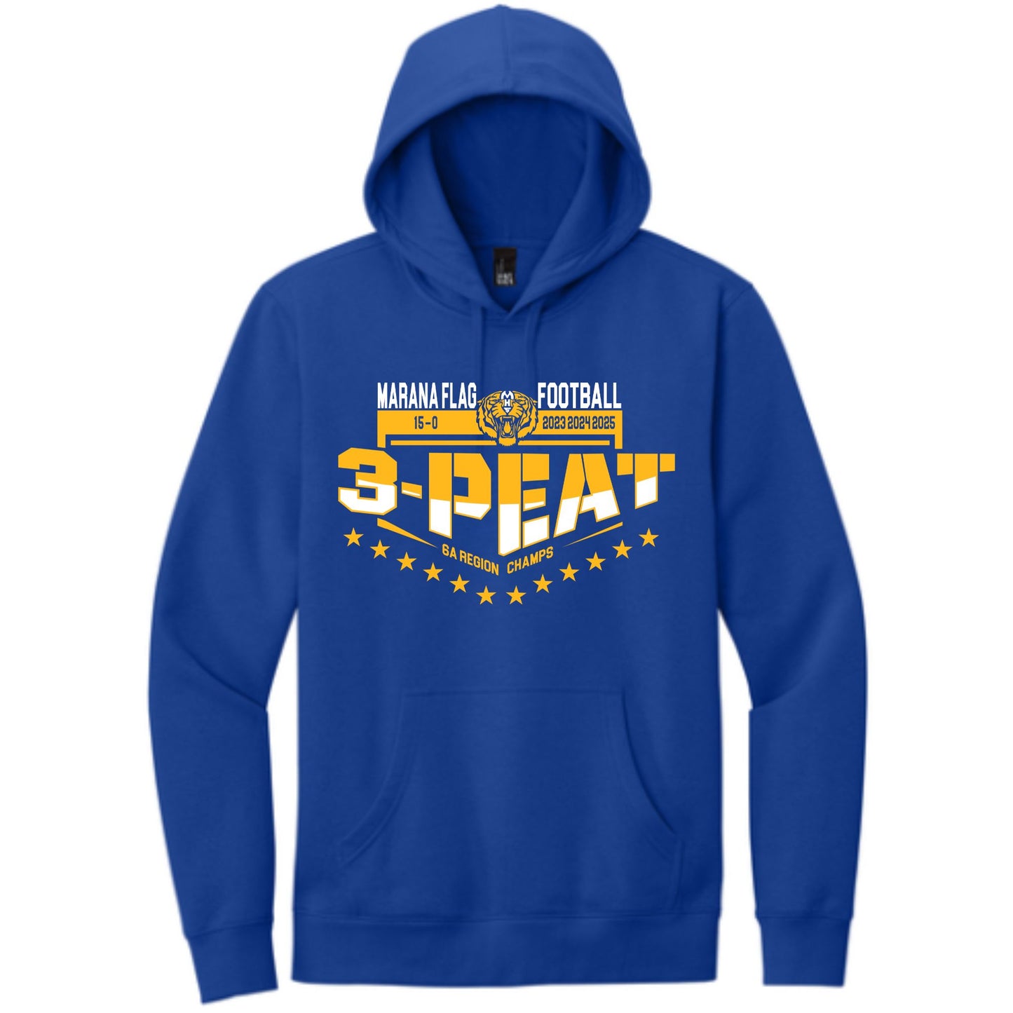 Marana Tigers Flag Football Region Champs Hoodie or Crewneck in Blue or Black