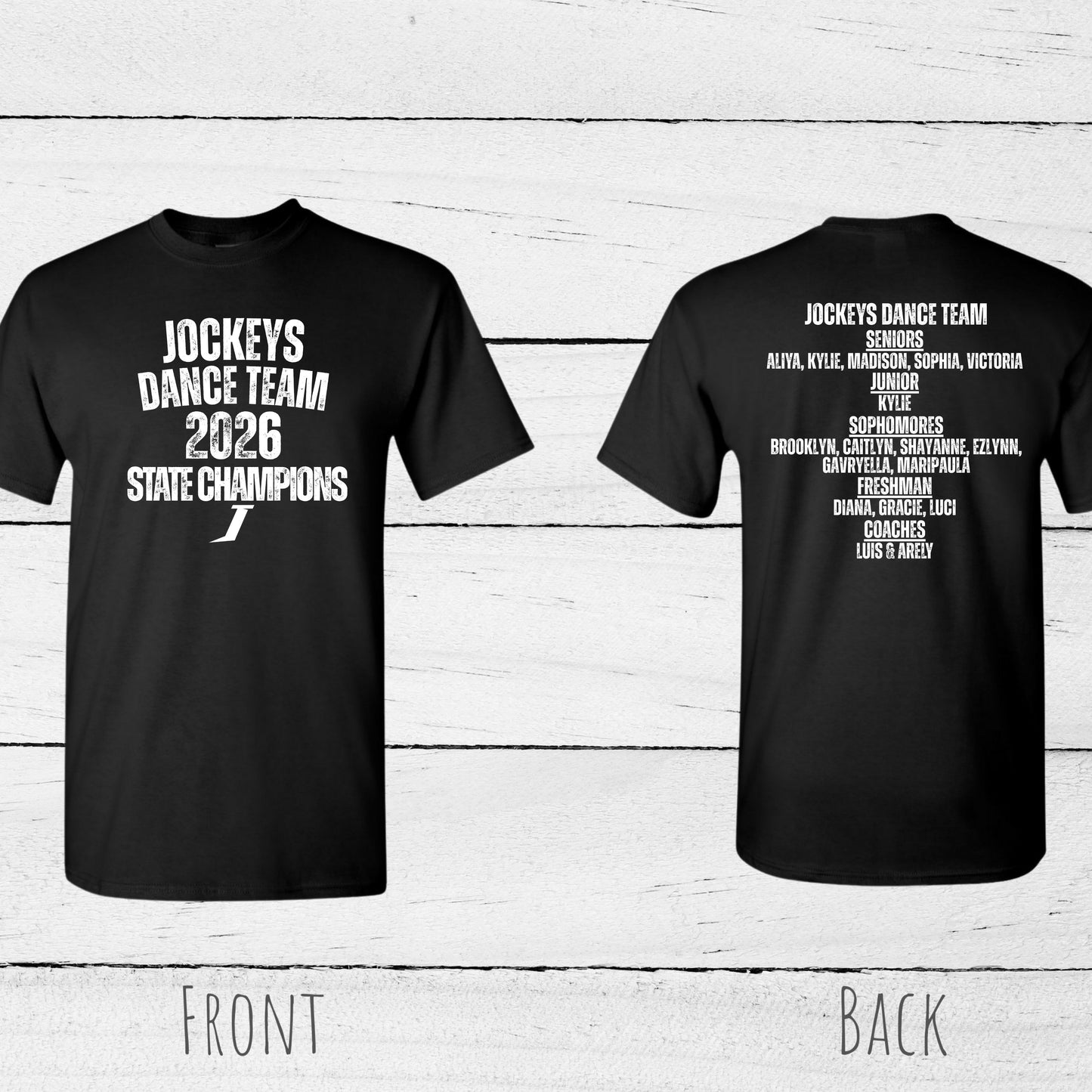 SHS Jockeys State Champion Bella Canvas Unisex or Women's Cut T-Shirt