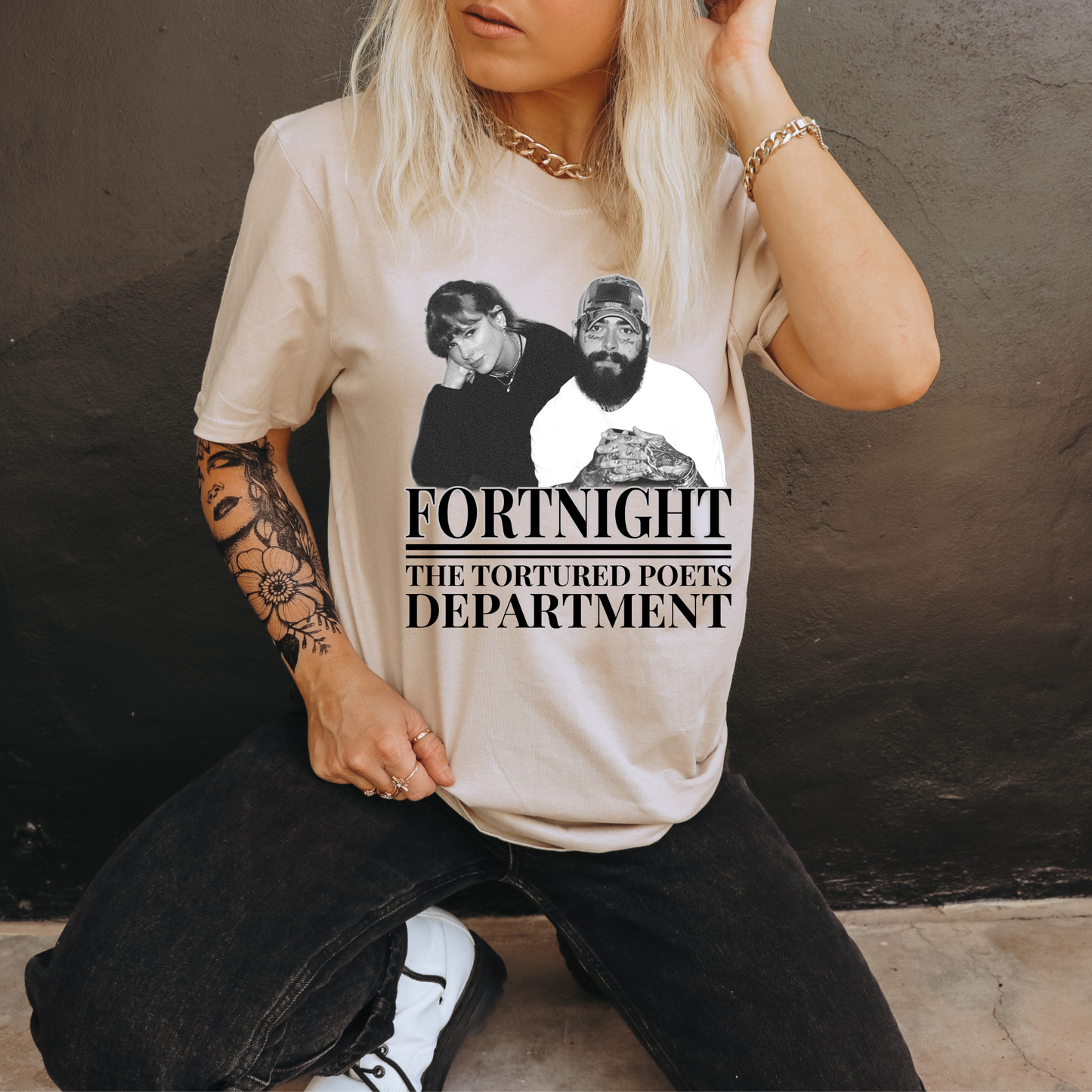 Taylor Swift Fortnight Tourtured Poets Department Bella Canvas or Comfort Colors T-Shirt