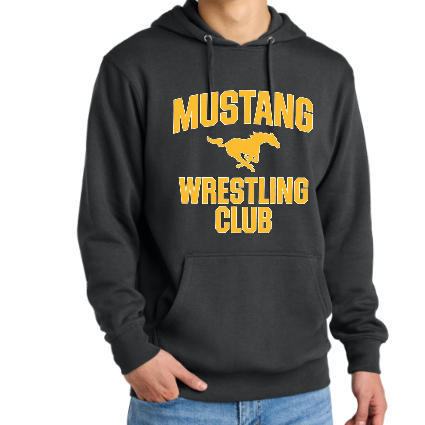 Mustangs Wrestling Club Parent and Fan Gear Hoodie
