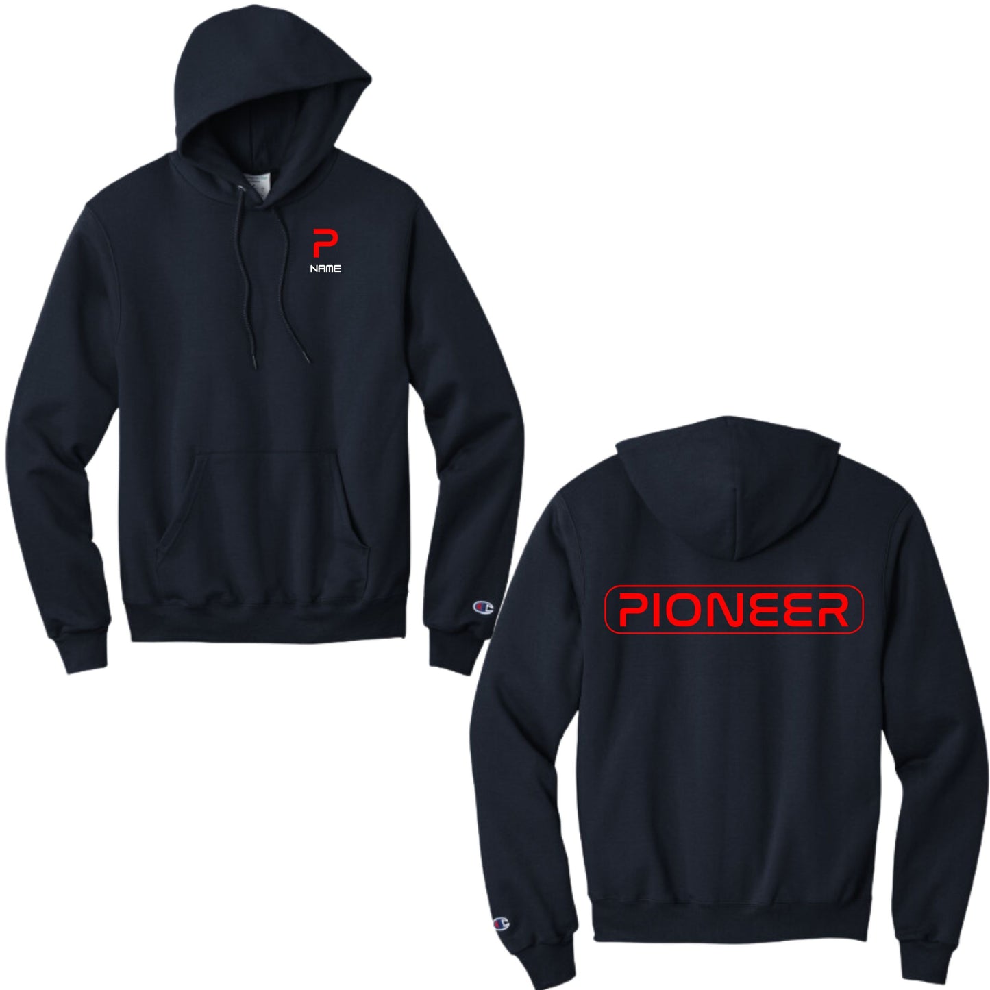 Catalina Foothills Pioneer Robotics Club Navy Champion Hoodie