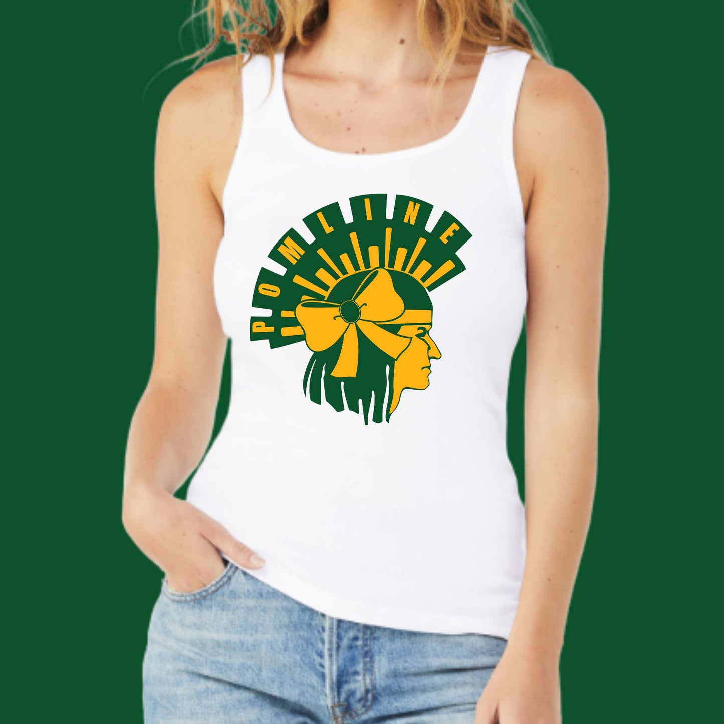 Canyon Del Oro Pomline White Fitted Tank #2