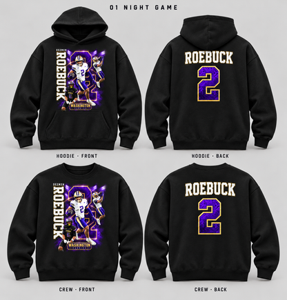 01 Night Game Black Heavyweight Fleece front and back mockup