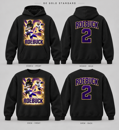 02 Gold Standard Black Heavyweight Fleece front and back mockup