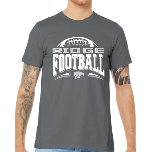 Ironwood Ridge Football Design #1 Navy or Grey Cotton T-shirt, Dri-Fit T-Shirt, Tanktop