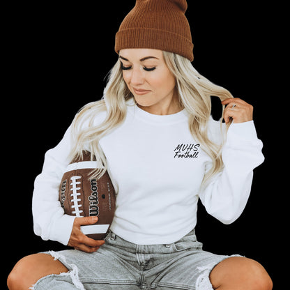 Mountain View Football Unisex Crewneck Sweatshirt Oversized Design