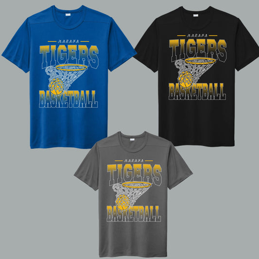 Marana Basketball T-shirt Short & Long sleeve Cotton or Dri-Fit Design #1 Unisex or Women's