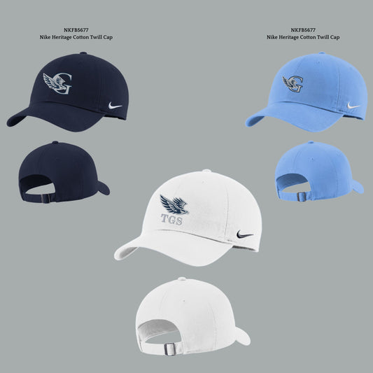 The Gregory School Nike Heritage Cotton Twill "Dad" Cap