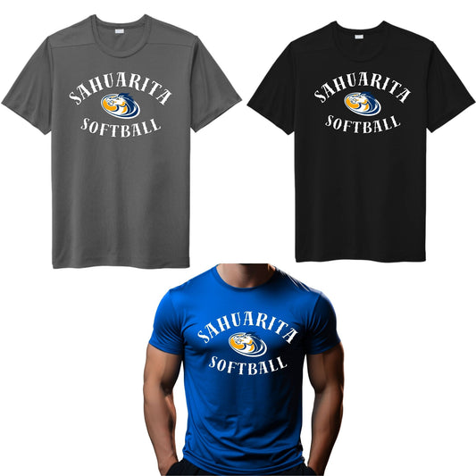Sahuarita Mustangs Softball Design #2 Cotton or Dri-fit short or Longsleeve T-Shirt Unisex, Women's, & Youth Sizes