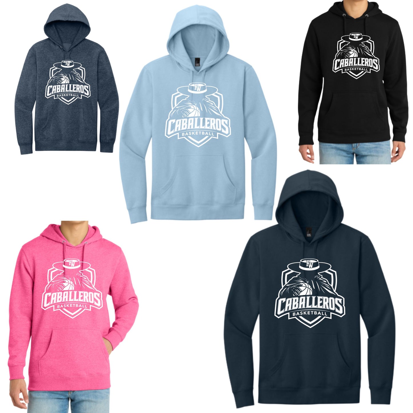 Flowing Wells Basketball Unisex Hoodie or Crewneck Sweatshirt Design #2