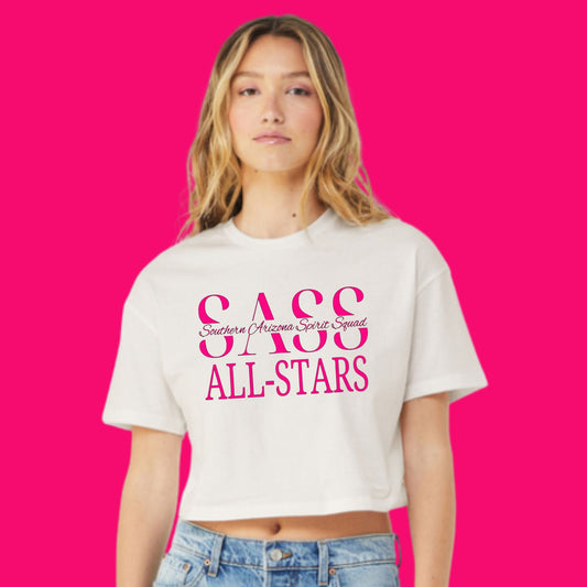 SASS 2025 Oversized Cropped T-shirt Bella Canvas Women's